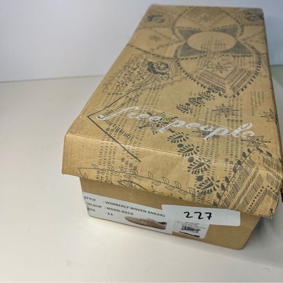 Free People Wimberley Woven Soft Suede Sneaker‎ Moonrock 11 NIB - Picture 9 of 9